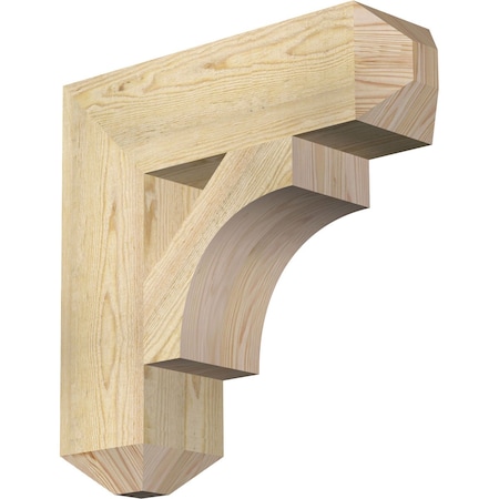 Ekena Millwork Westlake Craftsman Rough Sawn Bracket, Douglas Fir, 6"W x 22"D x 22"H BKT06X22X22WTL04RDF